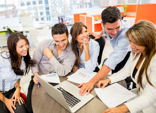 Photo: Business team at the office Business team at the office