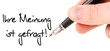 Ihre Meinung ist gefragt!