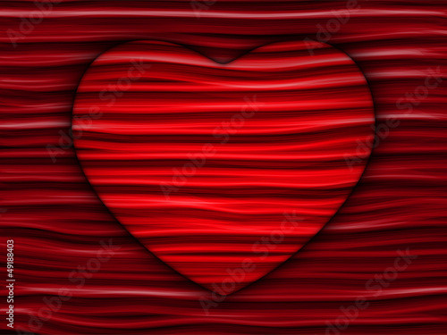 Vector: Hidden White Heart on Geometric Red Background Hidden White Heart on Geometric Red Background