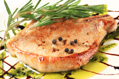 Photo: Pan-roasted pork chop Pan-roasted pork chop