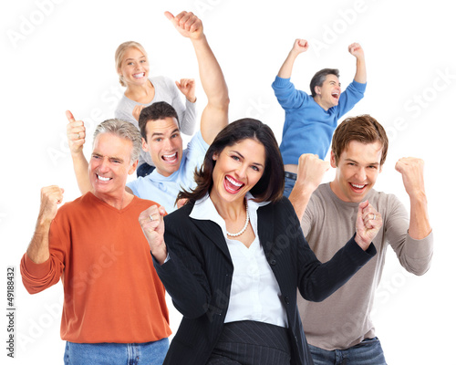 Photo: Group of happy person. Group of happy person.