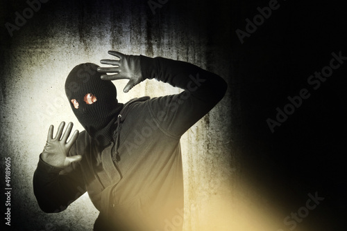 Photo: Caught burglar Caught burglar