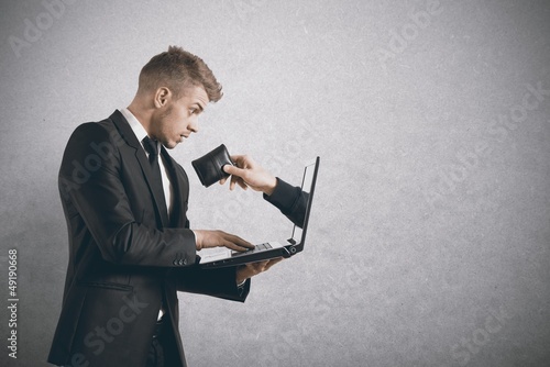 Photo: Being robbed by a scam Being robbed by a scam