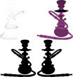 Hookah Nargile Kalyan Vector 04