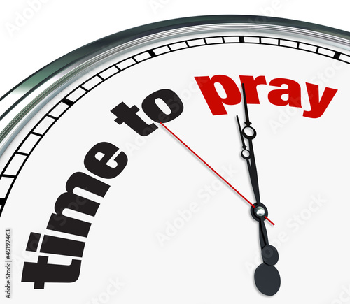 Illustration: Time to Pray - Clock Time to Pray - Clock