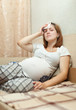 Suffering pregnant woman