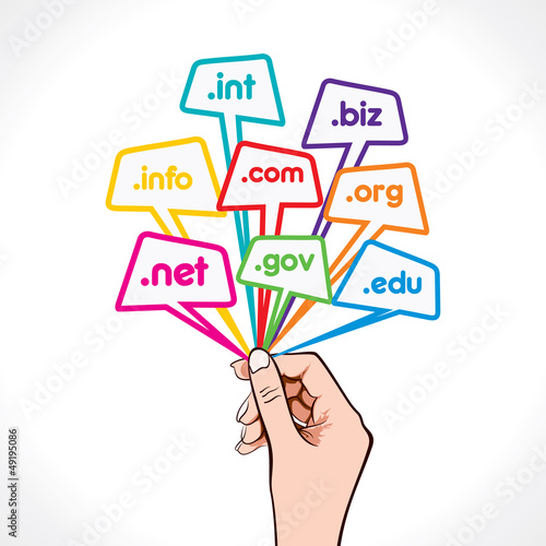 Vector: domain in hand stock vector domain in hand stock vector