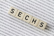 Zahl Sechs