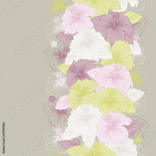 Vector: Elegance seamless pastel flower pattern. Elegance seamless pastel flower pattern.