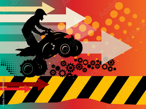 Vector: Off-road abstract background, vector illustration Off-road abstract background, vector illustration