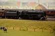 Model train steam engine & coal car