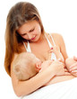 Mother breast feeding her infant