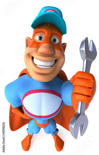 Illustration: Super mechanic Super mechanic