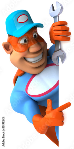 Illustration: Super mechanic Super mechanic
