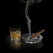 Whiskey and cigar
