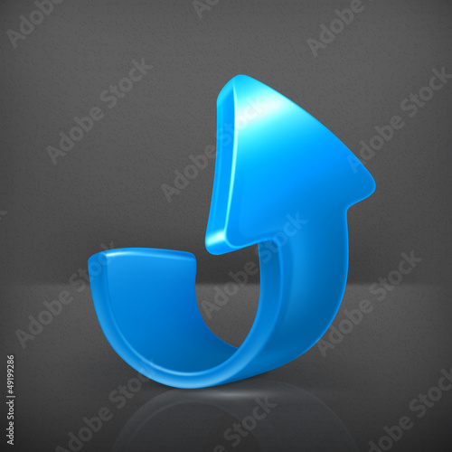 Vector: Blue up arrow Blue up arrow