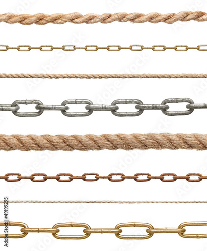 Photo: chain rope connection slavery strenght link chain rope connection slavery strenght link
