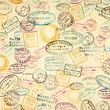 Vintage stamps background