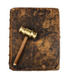 gavel on book