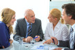 Besprechung im Team