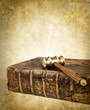 old law book and gavel
