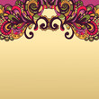 Frame in oriental style