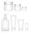 Beauty products packaging collection.