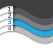 Vector: 3d design with color banners / website template 3d design with color banners / website template