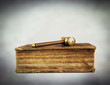 law book and hammer