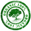 Organic 100% stamp Organic 100% stamp
