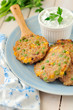 Corn, Pea and Turkey Patties