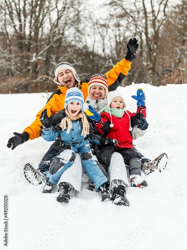 Photo: Family having fun Family having fun