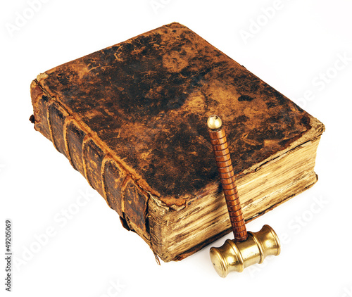 Photo: law book judges hammer law book judges hammer