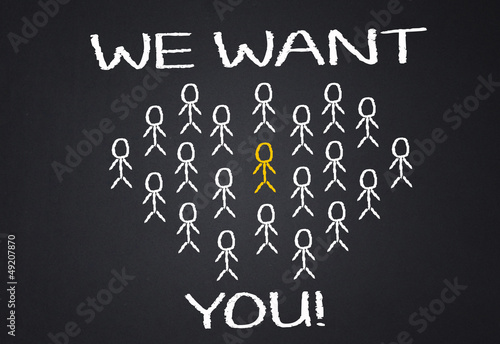 Illustration: We want you We want you