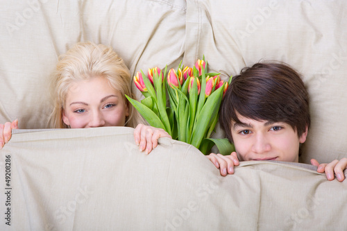 Photo: pärchen mit blumen pärchen mit blumen