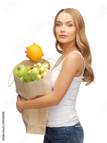 Photo: woman with bag woman with bag