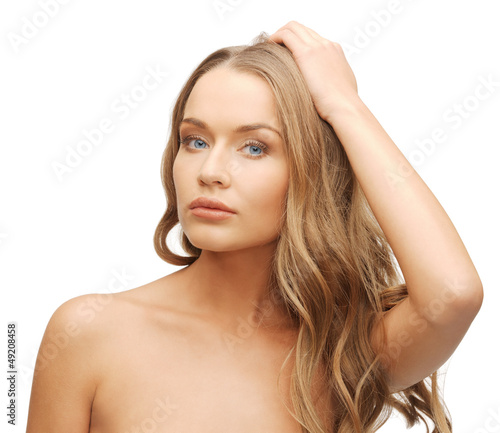 Photo: beautiful woman with long hair beautiful woman with long hair
