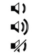 set of speaker icons