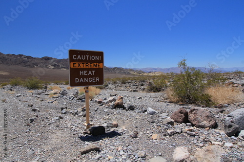 Photo: Death Valley Warning Death Valley Warning