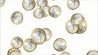 Raining Euro Coins Animation
