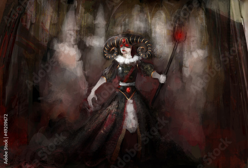 Photo: witch with ghosts witch with ghosts