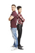 Photo: Upset young couple standing together Upset young couple standing together