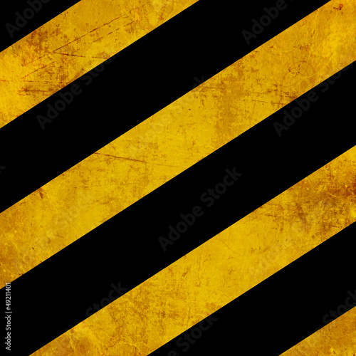 Illustration: Black and yellow hazard lines Black and yellow hazard lines