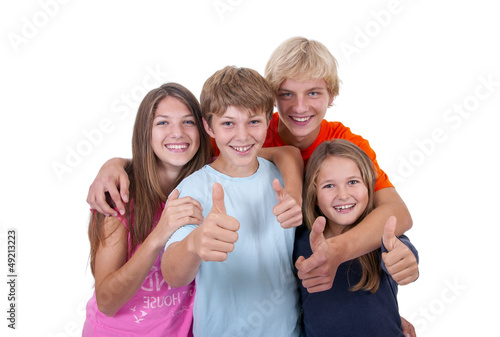 Photo: Teenager in der Gruppe Teenager in der Gruppe