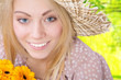 beautiful girl enjoying the sun