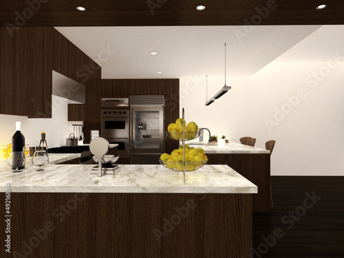 Illustration: Modern wooden Kitchen | Interior Architecture Modern wooden Kitchen | Interior Architecture