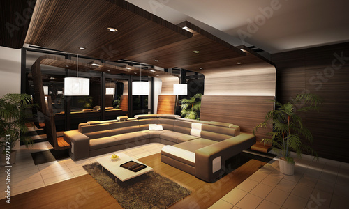 Illustration: Wooden Loft Lounge Interior | Architecture Design Wooden Loft Lounge Interior | Architecture Design