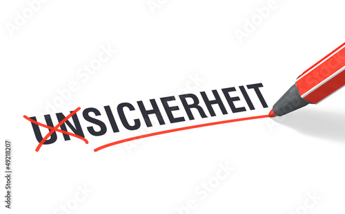 Illustration: Stift- & Schriftserie: SICHERHEIT statt UNSICHERHEIT Stift- & Schriftserie: SICHERHEIT statt UNSICHERHEIT