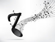 Abstract music backgroud with notes