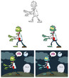 Zombie Cartoon Mascot Characters- Collection